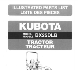 BX25D Parts Manual