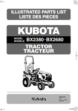 BX2680 Parts Manual