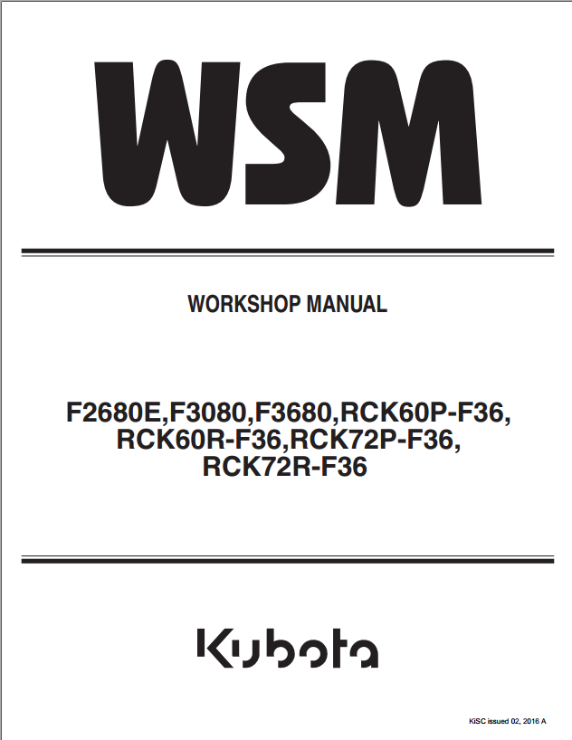 F3080 Service Manual