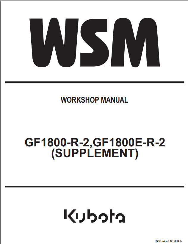 GF1800E-R-2 Service Manual