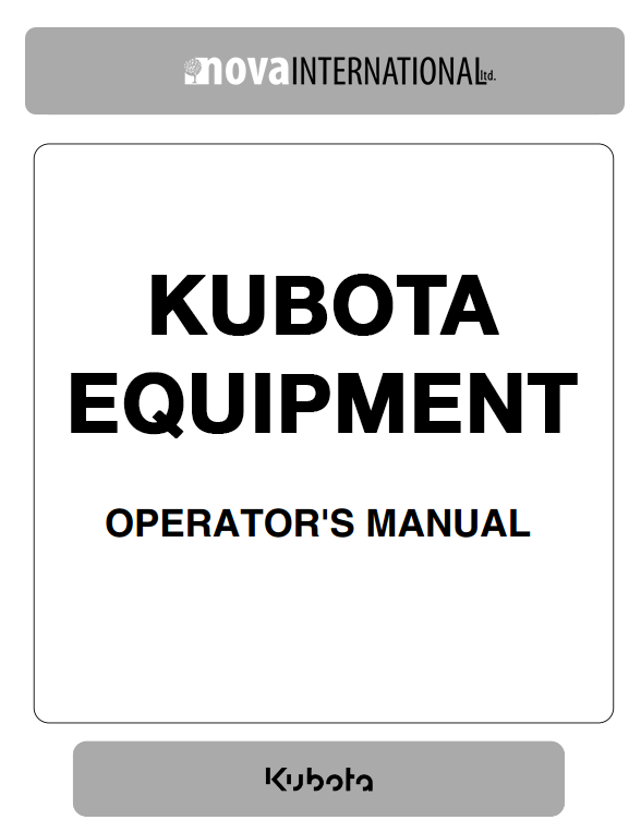 B2620HSD Operators Manual