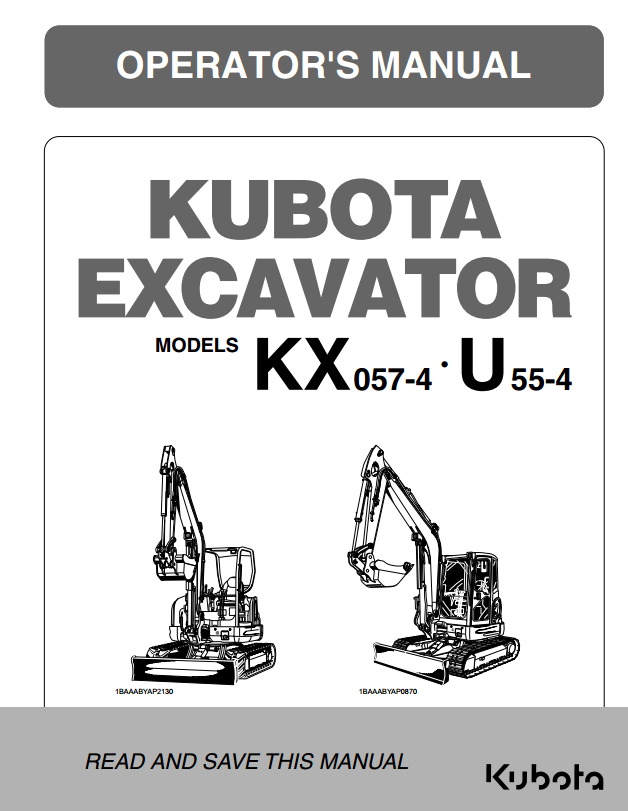 KX057-4 Operators Manual