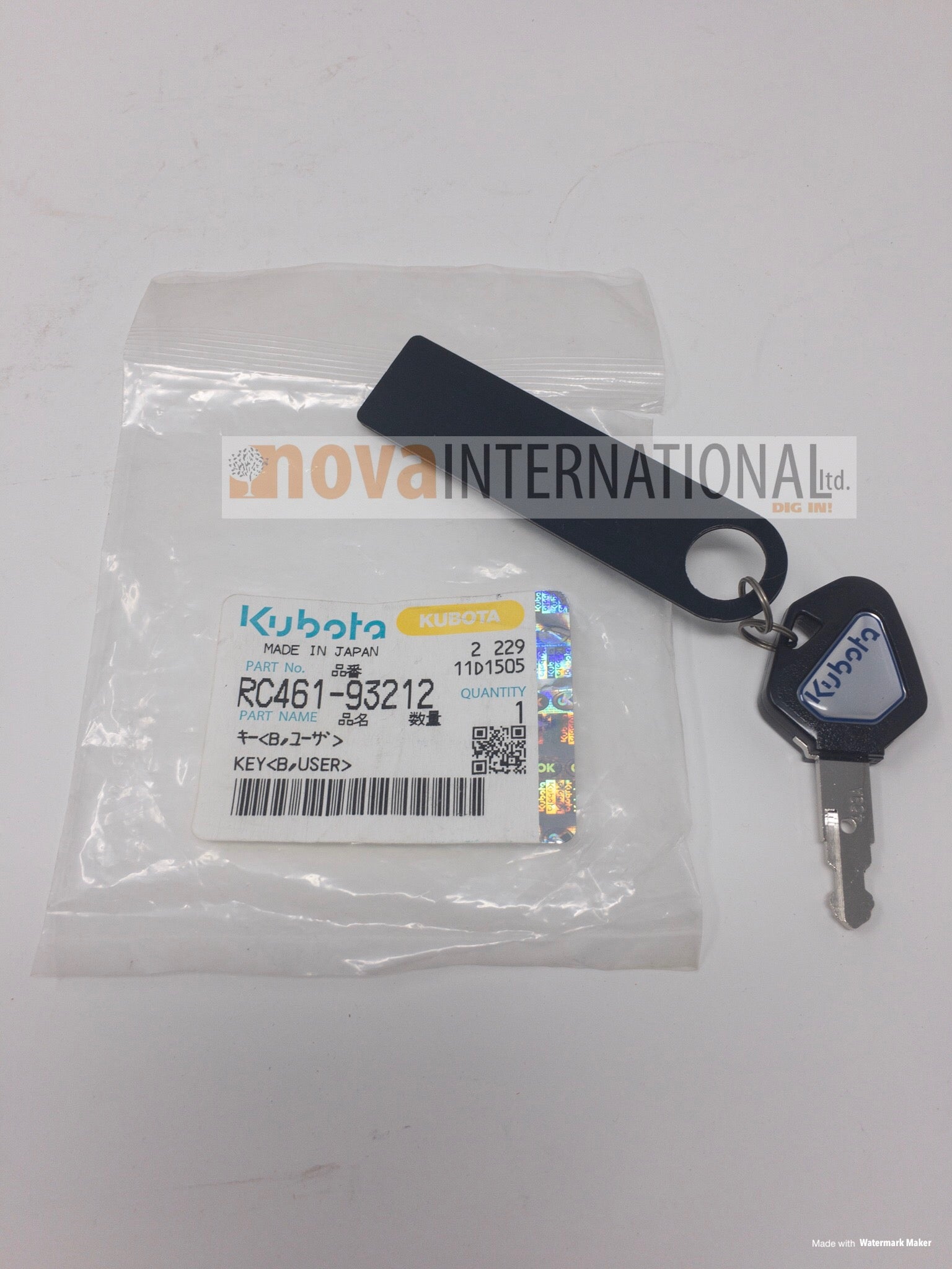 Ignition Key - Construction - Programable - Anti Theft RC461-93212