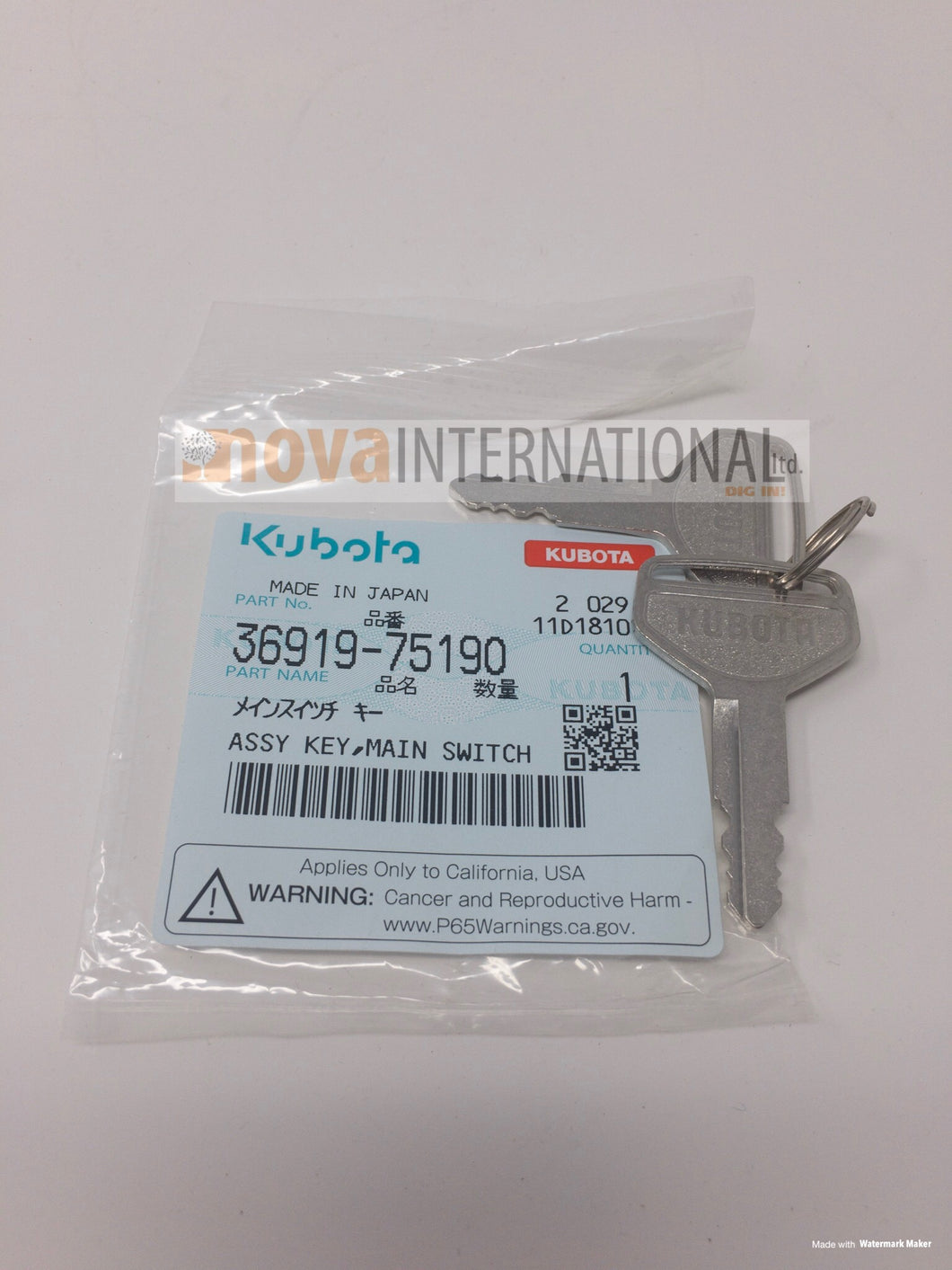 Ignition Key 36919-75190