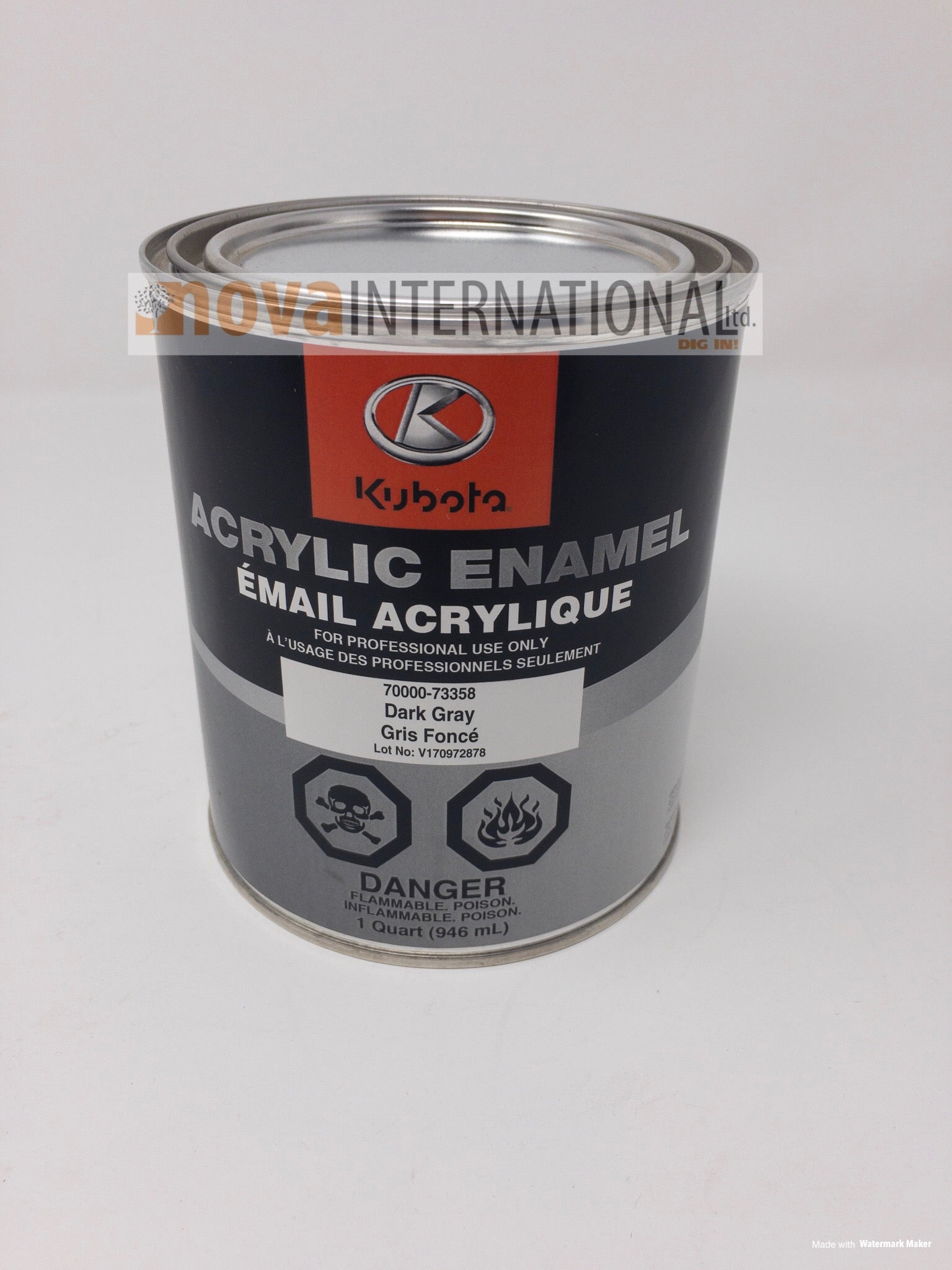 Kubota Dark Gray Enamel