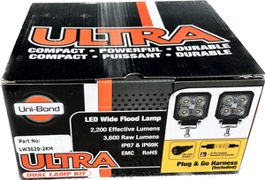 DUAL LED WIDE FLOOD LAMP UNIBOND