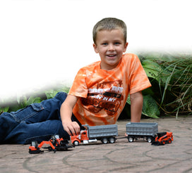 Construction Equipment & Dump Truck Playset