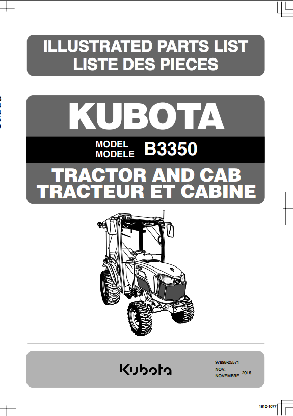 B3350HSDC Parts Manual
