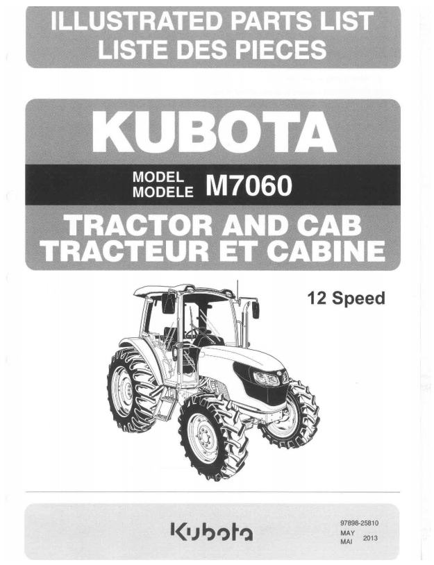 M7060HDRC12 Parts Manual