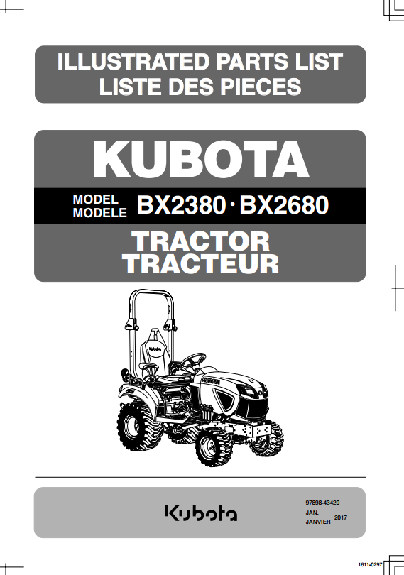 BX2380 Parts Manual