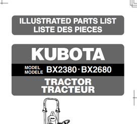 BX2380 Parts Manual