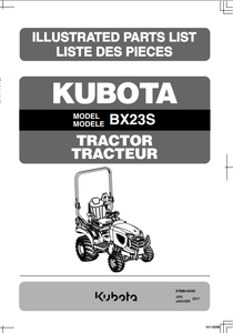 BX23S  Parts Manual