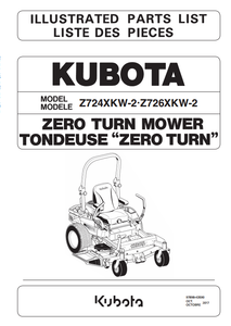 Z726X Parts Manual