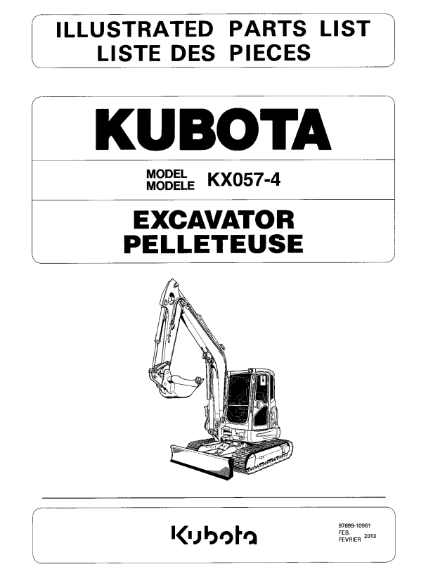 KX057-4 Parts Manual