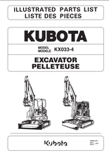 KX033-4 Parts Manual