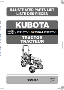 BX2670 Parts Manual