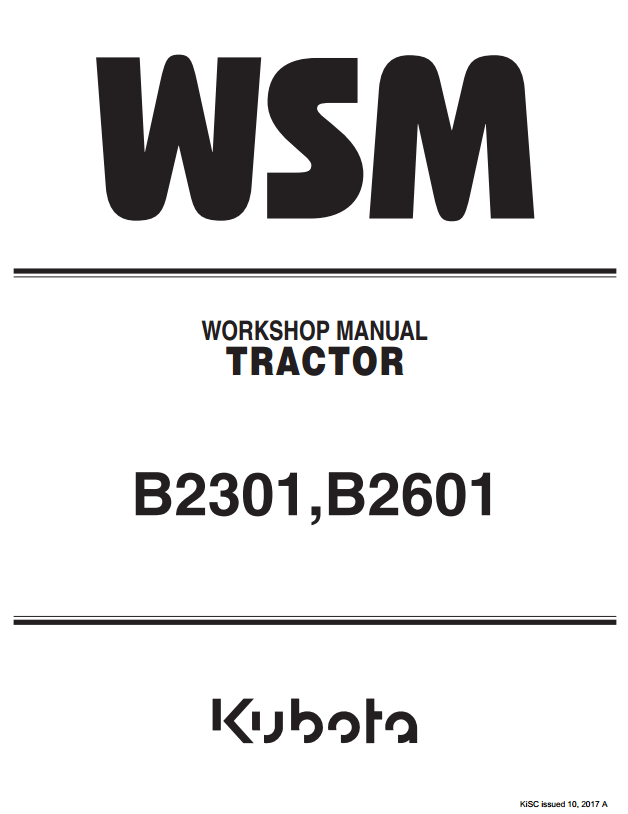 B2601 Service Manual