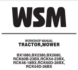 BX2380 Service Manual
