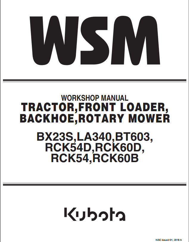 BX23S  Service Manual