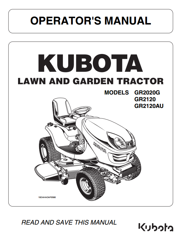 GR2020 Operators Manual