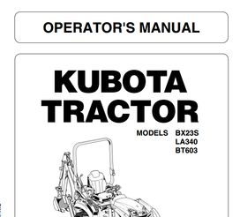 BX23S  Operators Manual