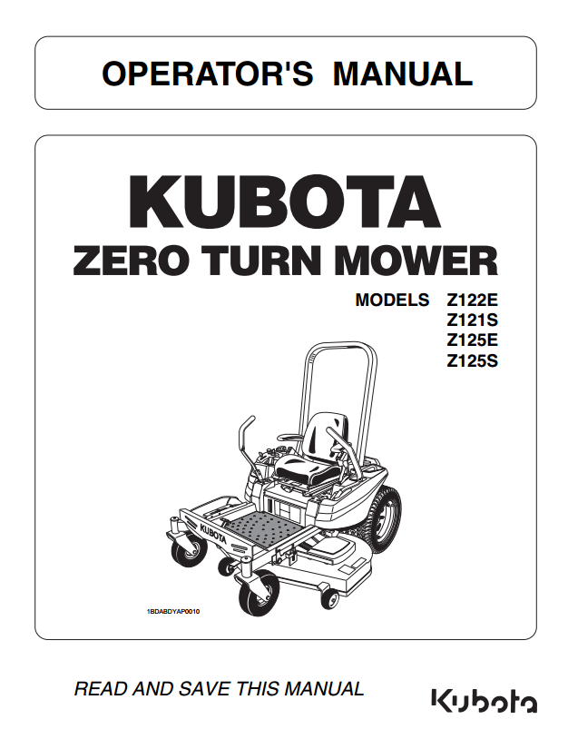 Z121S Operators Manual
