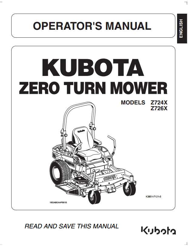 Z726X Operators Manual