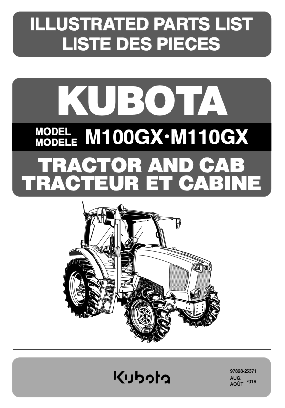 M110GXDTC Parts Manual