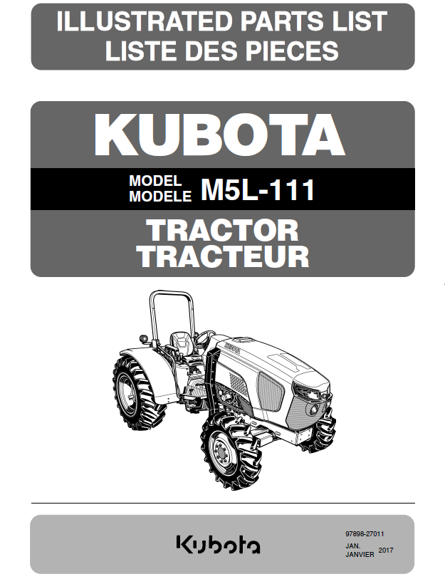 M5-111HDCC Parts Manual