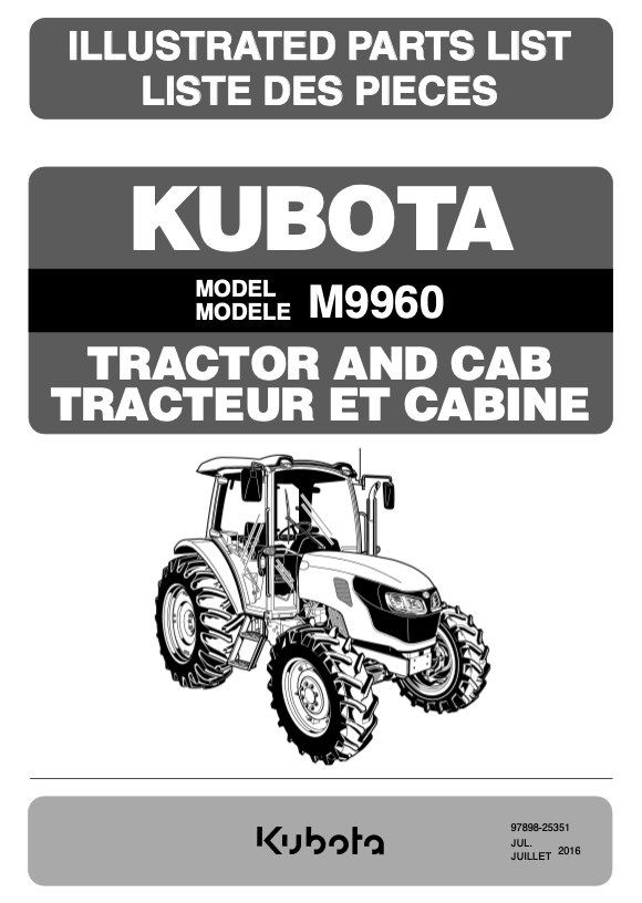 M9960HDCC12 Parts Manual