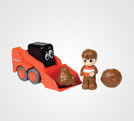 My Lil' Orange Skid Steer with Figure & Bolders