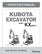 KX040-4 Operators Manual