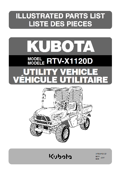 RTV-X1120 Parts Manual