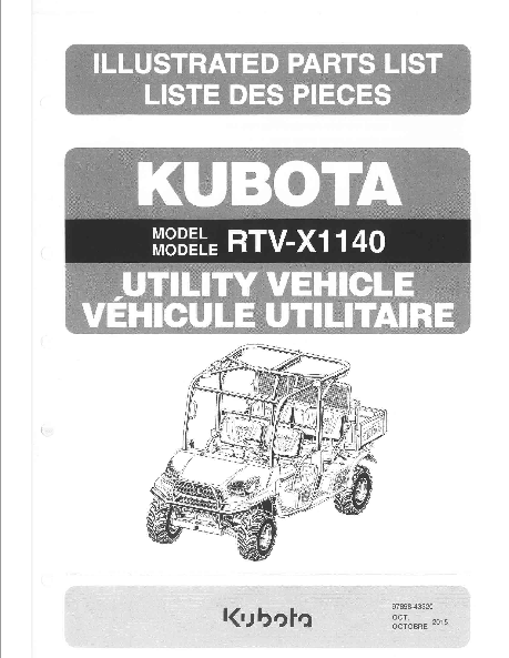 RTV-X1140 Parts Manual