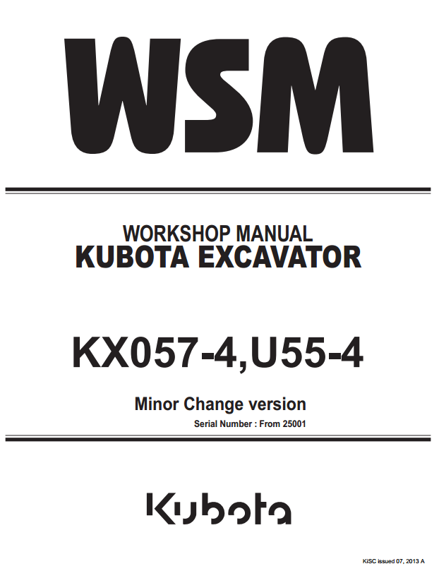 KX057-4 Service Manual