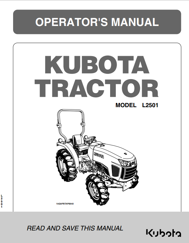 L2501 Operators Manual