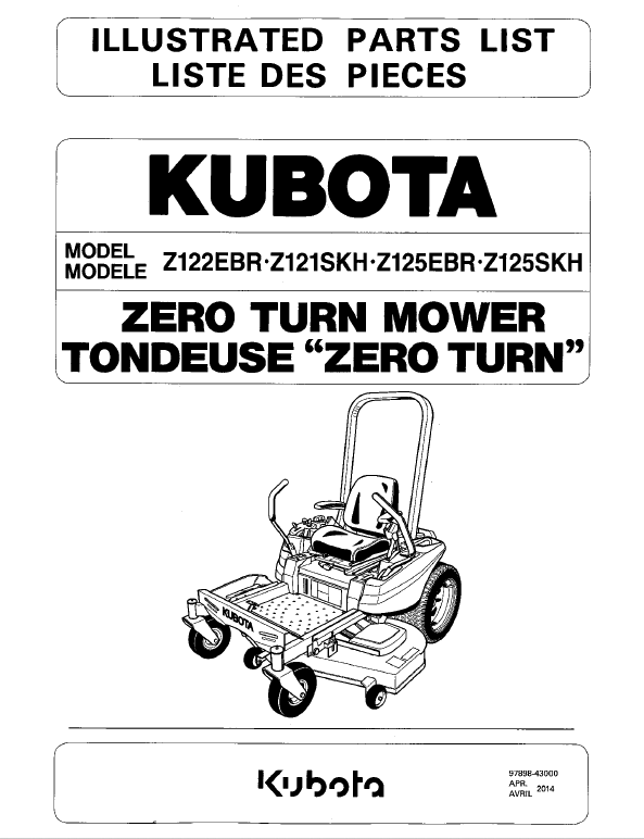 Z121S Parts Manual Nova International Ltd
