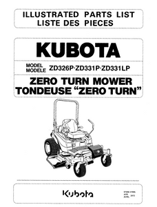 ZD331P Parts Manual